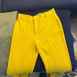Zara mustard yellow pants size 10
